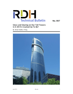 Glass and Glazing on Our Tall Towers