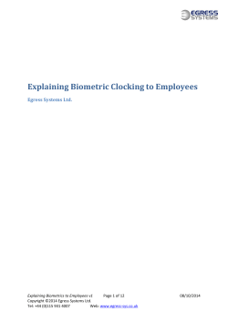 Explaining Biometric Clocking to Employees