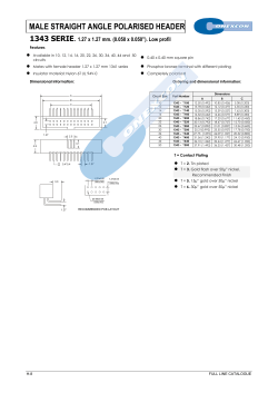 MALE STRAIGHT ANGLE POLARISED HEADER