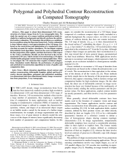 Polygonal and Polyhedral Contour Reconstruction in Computed