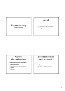 Experiments and practices in electrochemistry