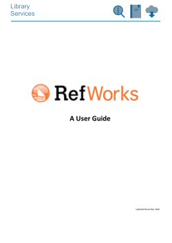 A User Guide - Imperial College London