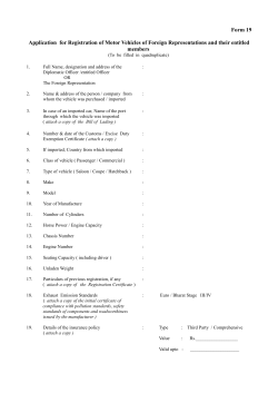 Form 19 - MEA Protocol Division