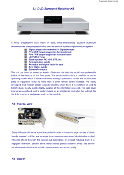 5.1 DVD-Surround-Receiver K6
