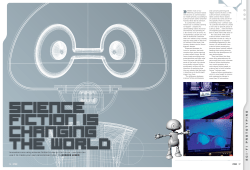 SCIENCE FICTION IS CHANGING THE WORLD