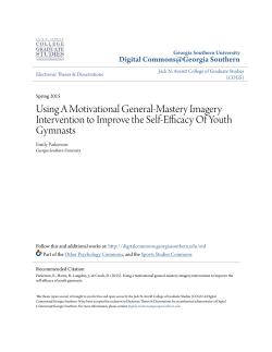 Using A Motivational General-Mastery Imagery Intervention to
