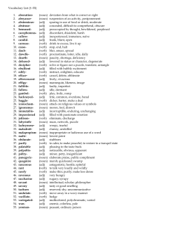 Deviation From What Is Correct Or Right