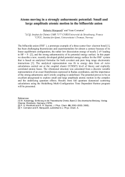 Atoms moving in a strongly anharmonic potential: Small and large