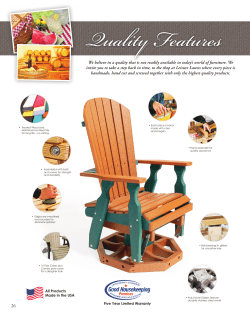 26 We believe in a quality that is not readily available in today`s