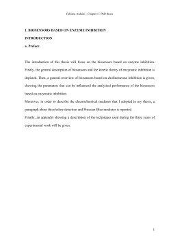 analytical system based on enzyme inhibition