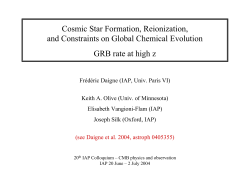 Pop. III star formation