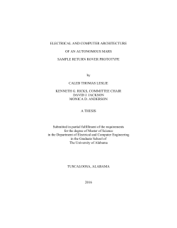 ELECTRICAL AND COMPUTER ARCHITECTURE OF AN