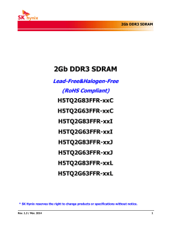 2Gb DDR3 SDRAM