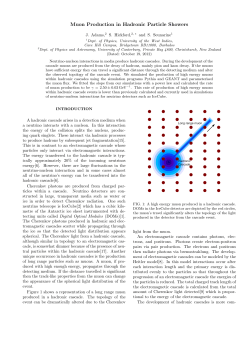 Muon Production in Hadronic Particle Showers