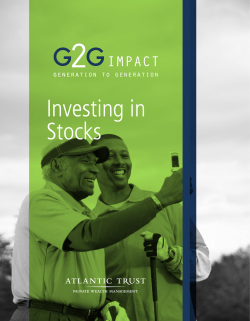 Investing in Stocks