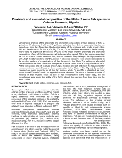 Proximate and elemental composition of the fillets of some - Sci-Hub