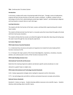 Title: Cardiovascular/ Circulatory System Introduction: In this lesson