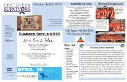 Join the Jubilee - Center for Survivors