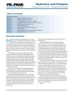 Hydronics and Propane