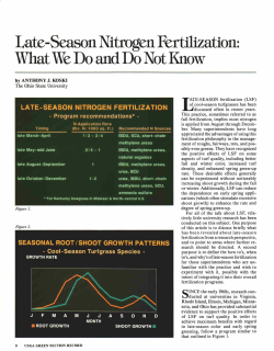 Late-Season Nitrogen Fertilization