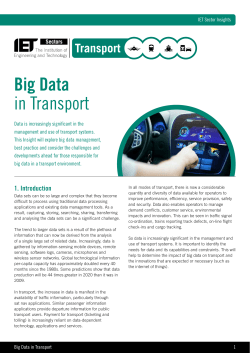 Big Data in Transport