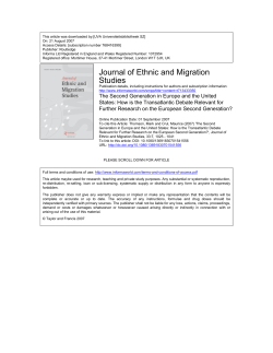 Thomson, Mark and Crul, Maurice (JEMS 2007)