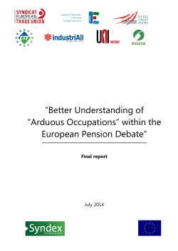 Arduous work European Desk Research EN
