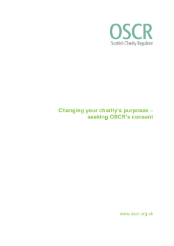 Changing your charity`s purposes