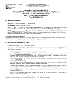 Operations-Detail Report Instructions