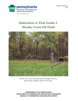 Addendum to Park Guide 4—Muddy Creek oil field