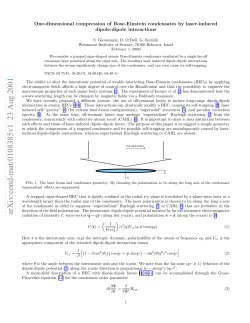 One-dimensional compression of Bose