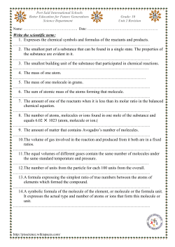 Port Said International Schools - pisscience
