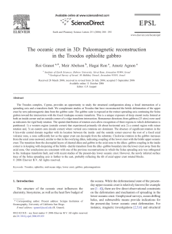 The oceanic crust in 3D: Paleomagnetic reconstruction in the