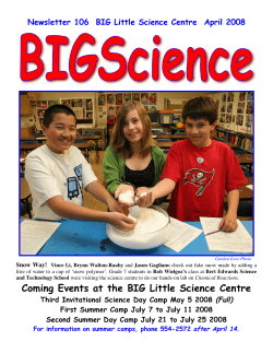 Newsletter 106 - BIG Little Science Centre