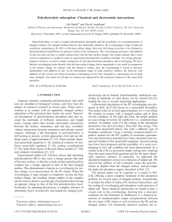 Polyelectrolyte adsorption: Chemical and electrostatic interactions