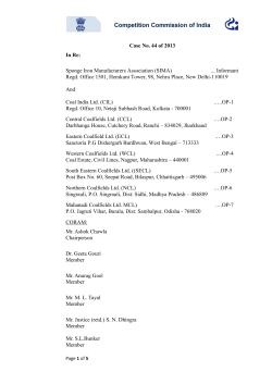 Case No. 44 of 2013 In Re - Competition Commission of India
