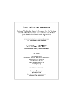 Study on Residual Jurisdiction