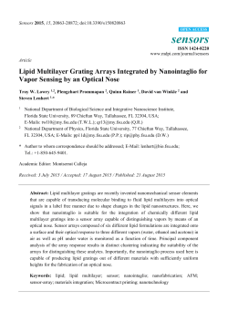 Lipid Multilayer Grating Arrays Integrated by Nanointaglio for