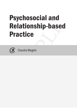 Psychosocial and Relationship-based Practice
