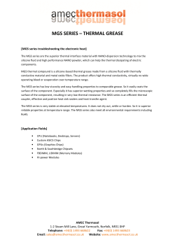 mgs series &ndash; thermal grease