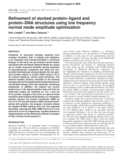 Refinement of docked protein–ligand and protein–DNA structures
