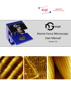 User Manual Atomic Force Microscope