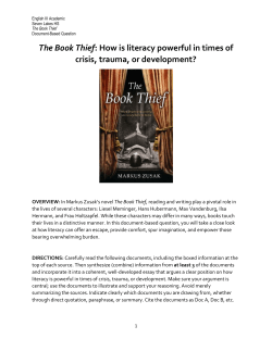 The Book Thief DBQ