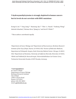 5-hydroxymethylcytosine is strongly depleted in