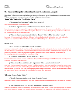 The House on Mango Street Part Four Comprehension and Analysis