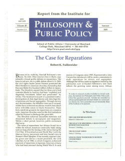 Fullinwider - The Case for Reparations