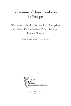 Separation of church and state in Europe