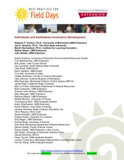Individuals and Institutions Involved in Development