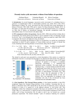 Prosody tracks cyclic movement: evidence from