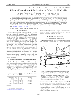 E ect of Vanadium Substitution of Cobalt in NdCo2Si2